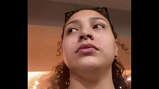 Big Ass Loser humiliated in public and cumwalk in front of everyone because she lost a divertissement of unify