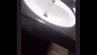 Wife masturbates solo in mirror . Drunk . Bedraggled pussy